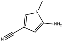 1H-Pyrrole-3-carbonitrile,5-amino-1-methyl-(9CI) Structure