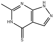 1,5-DIHYDRO-6-METHYL-4H-PYRAZOLO[3,4-D]PYRIMIDINE-4-THIONE Structure