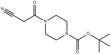 tert-Butyl 4-(cyanoacetyl)piperazine-1-carboxylate 구조식 이미지