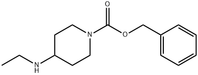 4-ETHYLAMINO-PIPERIDINE-1-CARBOXYLIC ACID BENZYL ESTER Structure