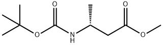 메틸(R)-N-Boc-3-아미노부티레이트 구조식 이미지