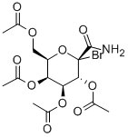 C-(2,3,4,6-TETRA-O-ACETYL-1-BROMO-1-DEOXY-BETA-D-GALACTOPYRANOSYL)포름아미드 구조식 이미지