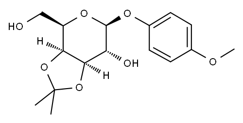 4-METHOXYPHENYL 3,4-O-ISOPROPYLIDENE-BETA-D-GALACTOPYRANOSIDE Structure