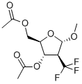Methyl-2-deoxy-2-(trifluoromethyl)-alpha-D-arabinofuranoside diacetate 구조식 이미지