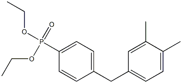 포스폰산,[(3,4-디메틸페닐)페닐메틸]-,디에틸에스테르 구조식 이미지