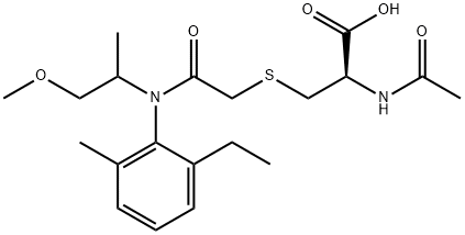 METOLACHLORMERCAPTURATE Structure