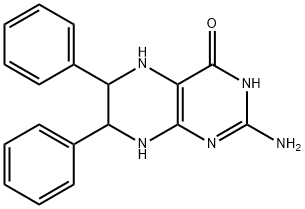 2-Amino-5,6,7,8-tetrahydro-6,7-diphenyl-4(1H)-pteridinone 구조식 이미지