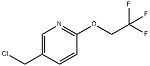 5-(CHLOROMETHYL)-2-(2,2,2-TRIFLUOROETHOXY)PYRIDINE Structure