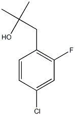 1-(4-Chloro-2-fluorophenyl)-2-methylpropan-2-ol Structure