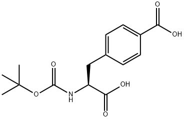 BOC-4-CARBOXYL-L-PHENYLALANINE Structure