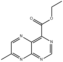 7-Methyl-4-pteridinecarboxylic acid ethyl ester Structure