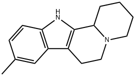 9-메틸-1,2,3,4,6,7,12,12b-옥타하이드로인돌로(2,3-a)퀴놀리진 구조식 이미지
