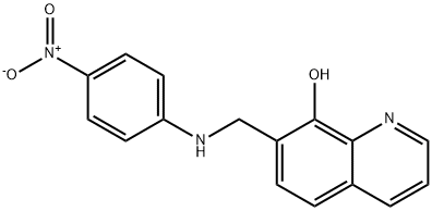 7-((4-니트로페닐아미노)메틸)퀴놀린-8-OL 구조식 이미지
