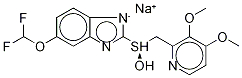(R)-(+)-Pantoprazole Sodium Salt Structure