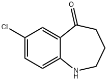 7-클로로-1,2,3,4-테트라하이드로-벤조[B]아제핀-5-원 구조식 이미지
