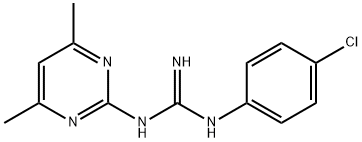 N-(4-클로로페닐)-N-(4,6-디메틸피리미딘-2-YL)구아니딘 구조식 이미지