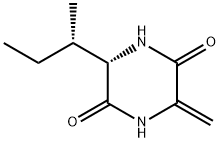 2,5-Piperazinedione,3-methylene-6-(1-methylpropyl)-,[S-(R*,R*)]-(9CI) 구조식 이미지