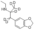 (+/-)-3,4-METHYLENEDIOXYETHYLAMPHETAMINE-D6 Structure