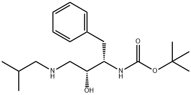 tert-Butyl [(1S,2R)-1-Benzyl-2-hydroxy-3-(isobutylamino)propyl]carbamate Structure