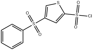 4-(BENZENESULFONYL)THIOPHENE-2-SULFONYL CHLORIDE 구조식 이미지