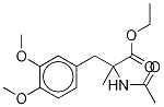 D,L-N-Acetyl-3-(3,4-dimethoxyphenyl)-2-methyl-alanine Ethyl Ester Structure
