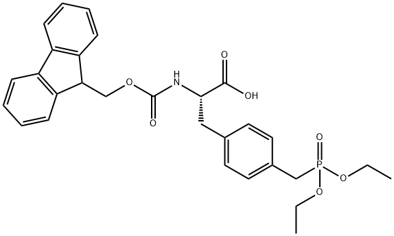 FMOC-4-디에틸포스포메틸-L-페닐알라닌 구조식 이미지