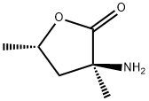 2(3H)-Furanone,3-aminodihydro-3,5-dimethyl-,(3S-cis)-(9CI) 구조식 이미지