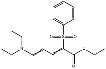 5-디에틸아미노-2-페닐술포닐-2,4-펜타디에노산에틸에스테르 구조식 이미지