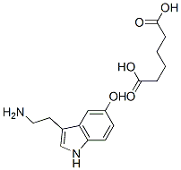 3-(2-아미노에틸)-5-하이드록시인돌아디페이트염 구조식 이미지
