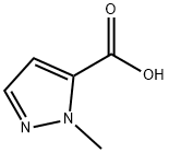 1-Methyl-1H-pyrazole-5-carboxylic acid 구조식 이미지