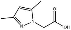 (3,5-디메틸-피라졸-1-YL)-아세트산 구조식 이미지