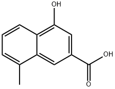 2-Naphthalenecarboxylic acid, 4-hydroxy-8-Methyl- Structure