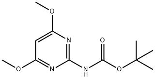 tert-butyl N-(4,6-dimethoxy-2-pyrimidyl)carbamate 구조식 이미지