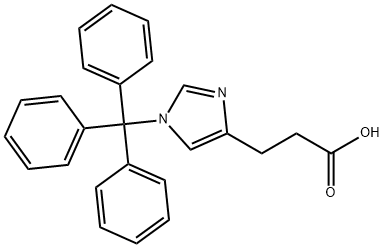 3-(N-1-TRITYL-IMIDAZOL-4-YL)PROPIONIC ACID 구조식 이미지