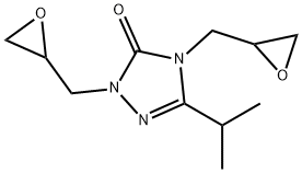 2,4-bis(oxiran-2-ylmethyl)-5-propan-2-yl-1,2,4-triazol-3-one Structure