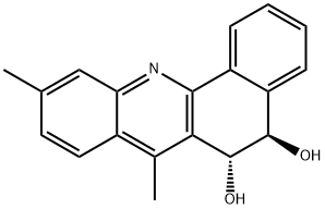 TRANS-5,6-DIHYDRO-5,6-DIHYDROXY-7,10-DIMETHYLBENZ[C]ACRIDINE Structure