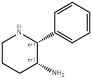 cis-3-Amino-2-phenylpiperidine 구조식 이미지