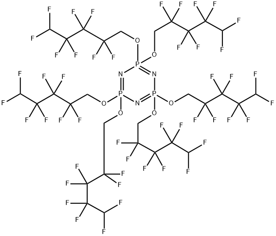 HEXAKIS(1H,1H,5H-OCTAFLUOROPENTOXY)PHOSPHAZINE Structure