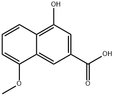 2-나프탈렌카르복실산,4-히드록시-8-메톡시- 구조식 이미지