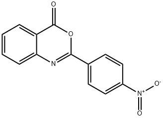 2-(4-Nitrophenyl)-4H-3,1-benzoxazin-4-one 구조식 이미지