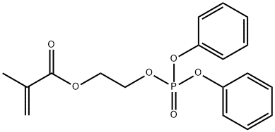 메타크릴산,2-히드록시에틸에스테르디페닐포스페이트 구조식 이미지