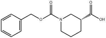 (R)-피페리딘-1,3-디카복실산1-벤질에스테르 구조식 이미지