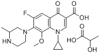 Gatifloxacin hydrochloride 구조식 이미지
