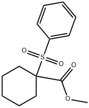 methyl 1-(benzenesulfonyl)cyclohexane-1-carboxylate Structure