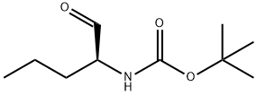 Carbamic acid, [(1S)-1-formylbutyl]-, 1,1-dimethylethyl ester (9CI) 구조식 이미지