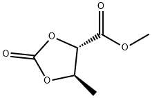 1,3-Dioxolane-4-carboxylicacid,5-methyl-2-oxo-,methylester,(4S-trans)- Structure