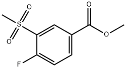 Methyl 4-Fluoro-3-(Methylsulfonyl)benzoate 구조식 이미지