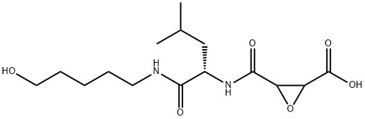3-[[1-(5-hydroxypentylcarbamoyl)-3-methyl-butyl]carbamoyl]oxirane-2-ca rboxylic acid Structure