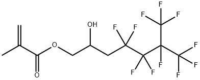 3-(PERFLUORO-3-METHYLBUTYL)-2-HYDROXYPROPYL METHACRYLATE Structure