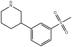 3-(3-(Methylsulfonyl)phenyl)piperidine Structure